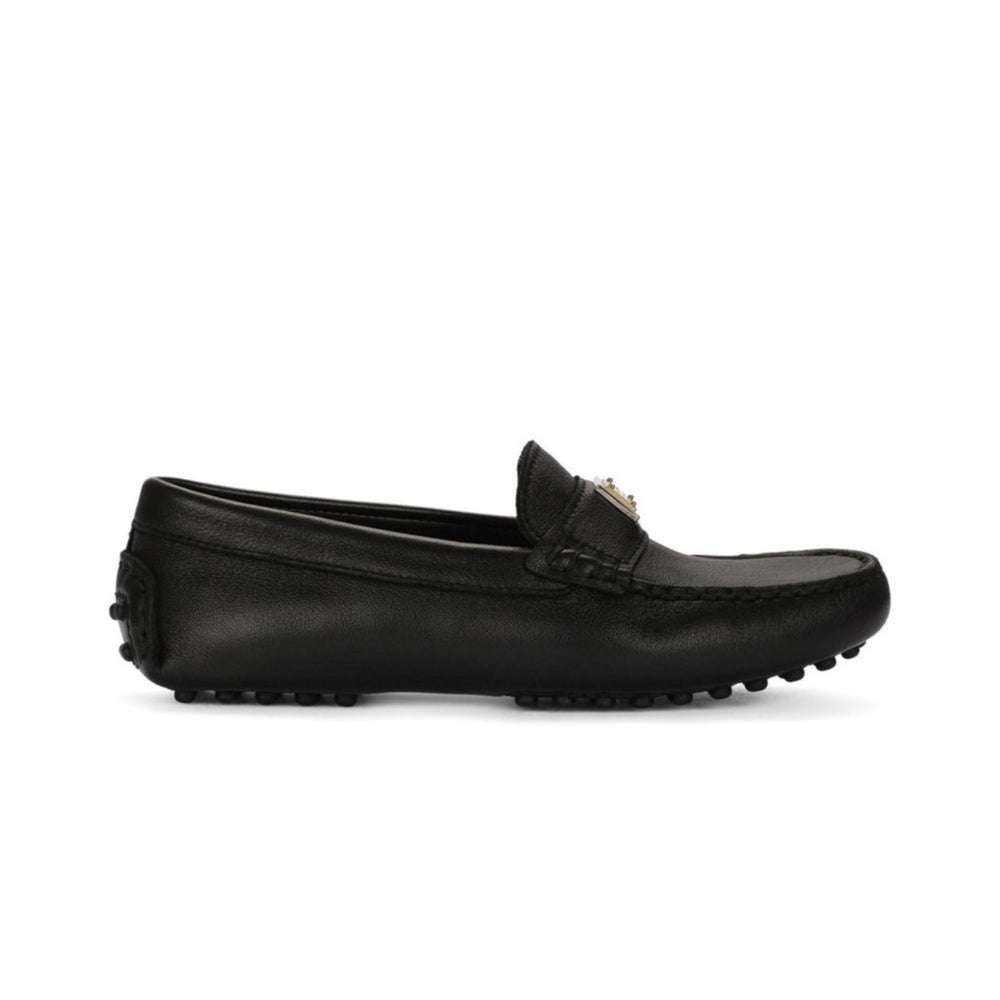 logo-plague boys' loafers