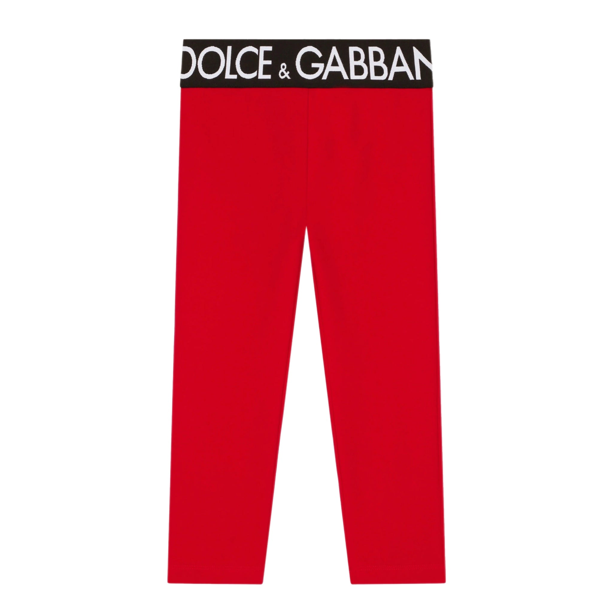 logo-waistband leggings in red