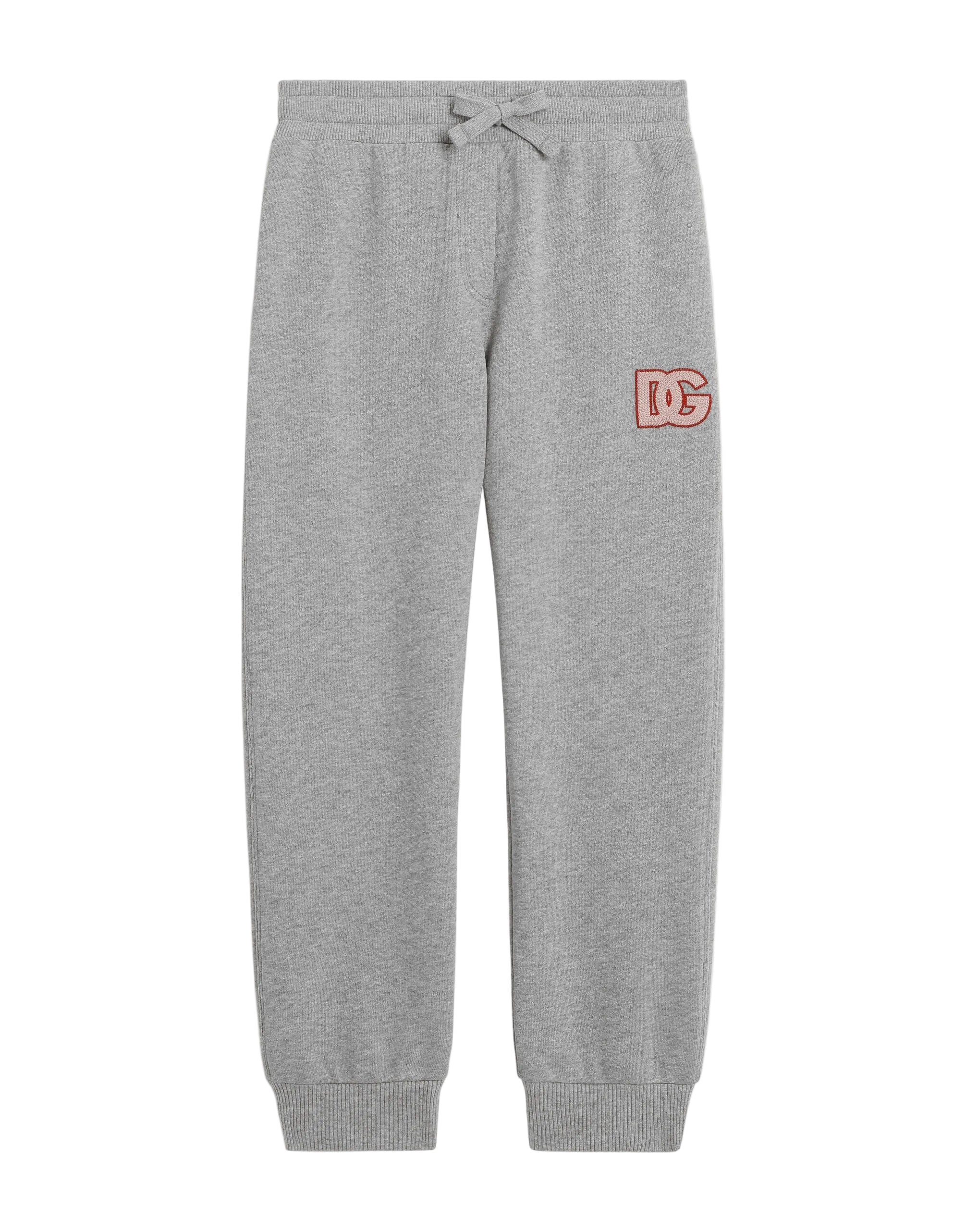 FLEECE TROUSERS IN GREY WITG DG EMBROIDERY