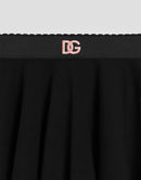 SKIRT IN BLACK WITH DG EMBROIDERY