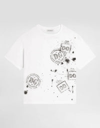 T-SHIRT IN WHITE WITH GRAPHIC PRINT