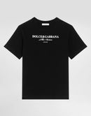 T-SHIRT IN BLACK WITH WHITE LOGO