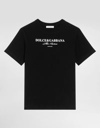 T-SHIRT IN BLACK WITH WHITE LOGO