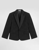 CLASSIC JACQUARD TUXEDO JACKET IN BLACK