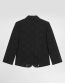 CLASSIC JACQUARD TUXEDO JACKET IN BLACK
