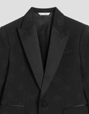 CLASSIC JACQUARD TUXEDO JACKET IN BLACK