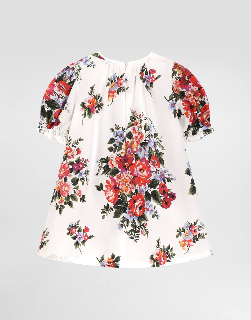 DRESS AND CULOTTE IN WHITE FLORAL PRINT