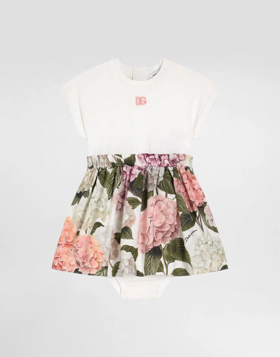 FLORAL PRINT DRESS AND CULOTTE