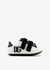 LOW-TOP SNEAKERS IN BLACK & WHITE FOR BABY BOY