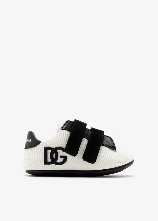 LOW-TOP SNEAKERS IN BLACK & WHITE FOR BABY BOY