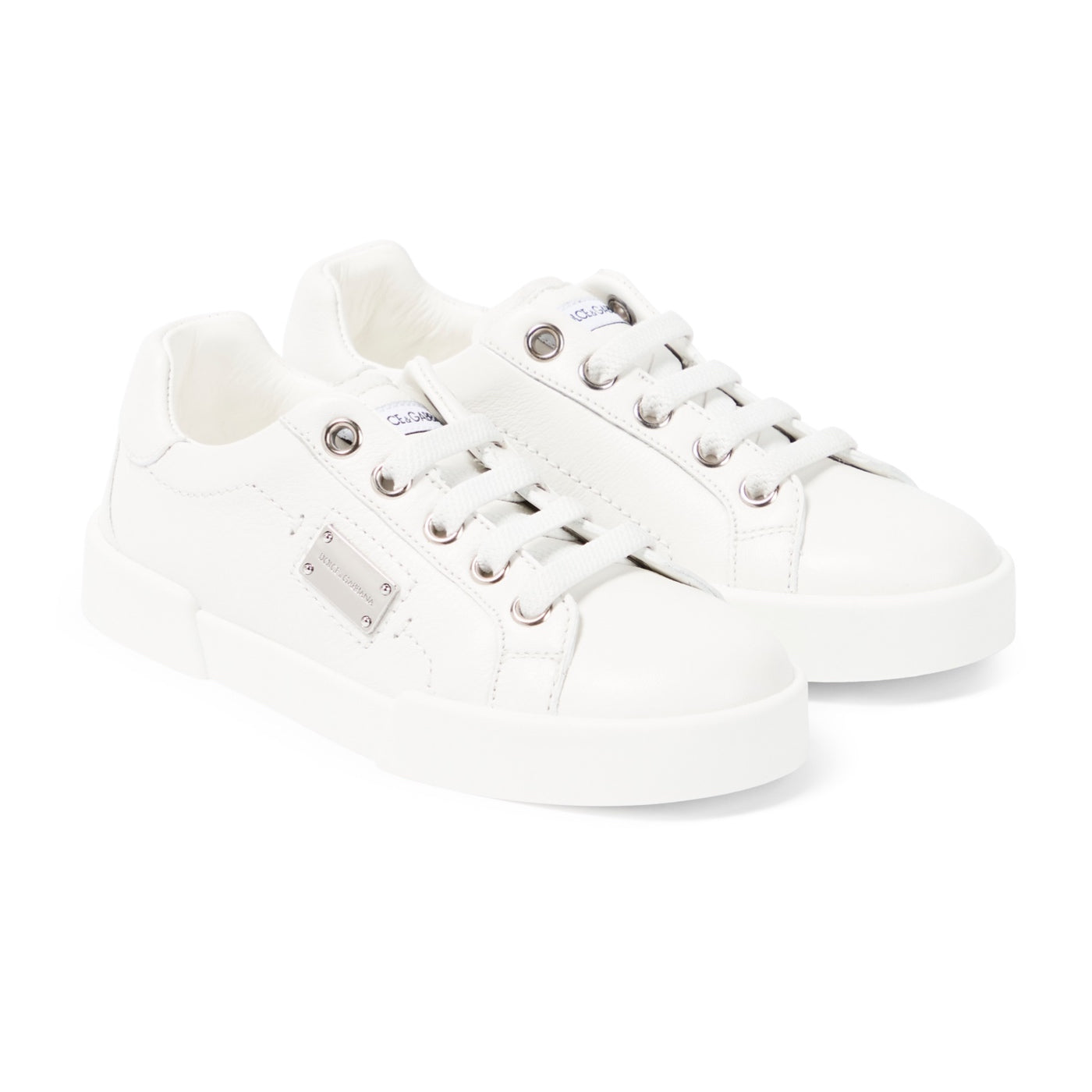 LOW-TOP SNEAKERS IN WHITE