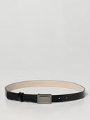 SILVER-TONE LOGO BLACK BELT
