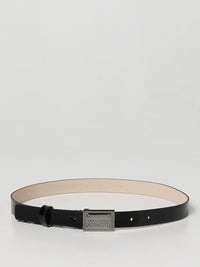 SILVER-TONE LOGO BLACK BELT