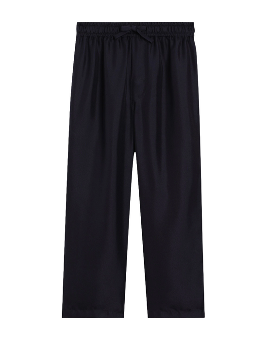 SILK PANTS IN DARK BLUE