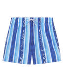 mid length boxer in stripe blue
