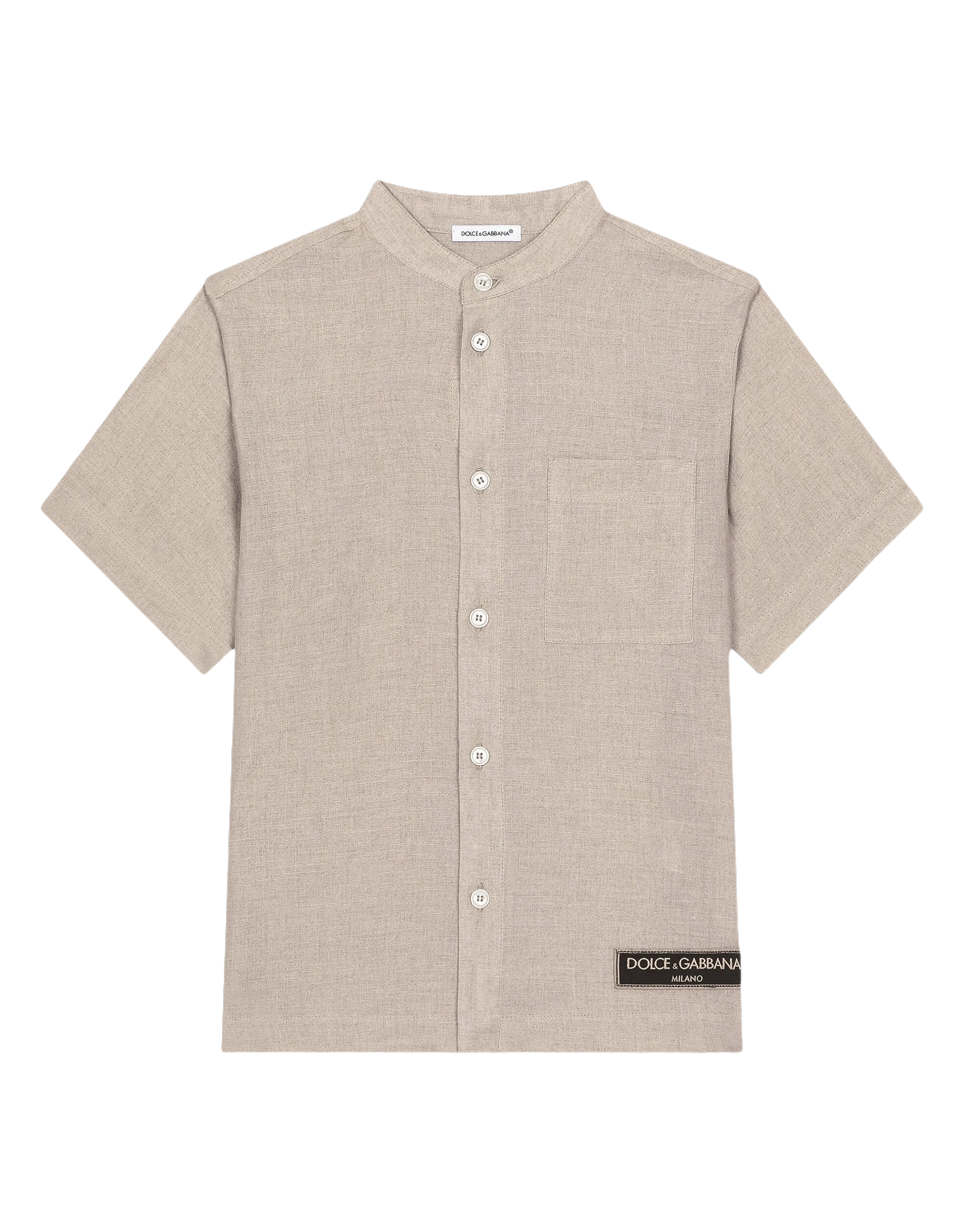 short sleeve shirt in beige