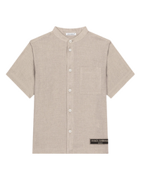 short sleeve shirt in beige