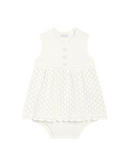 dress sleeveless +pants in white