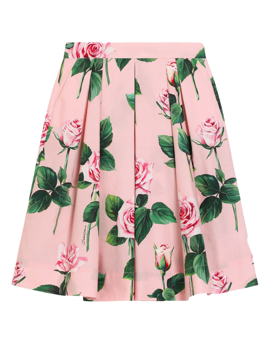SKIRT IN PINK ROSES