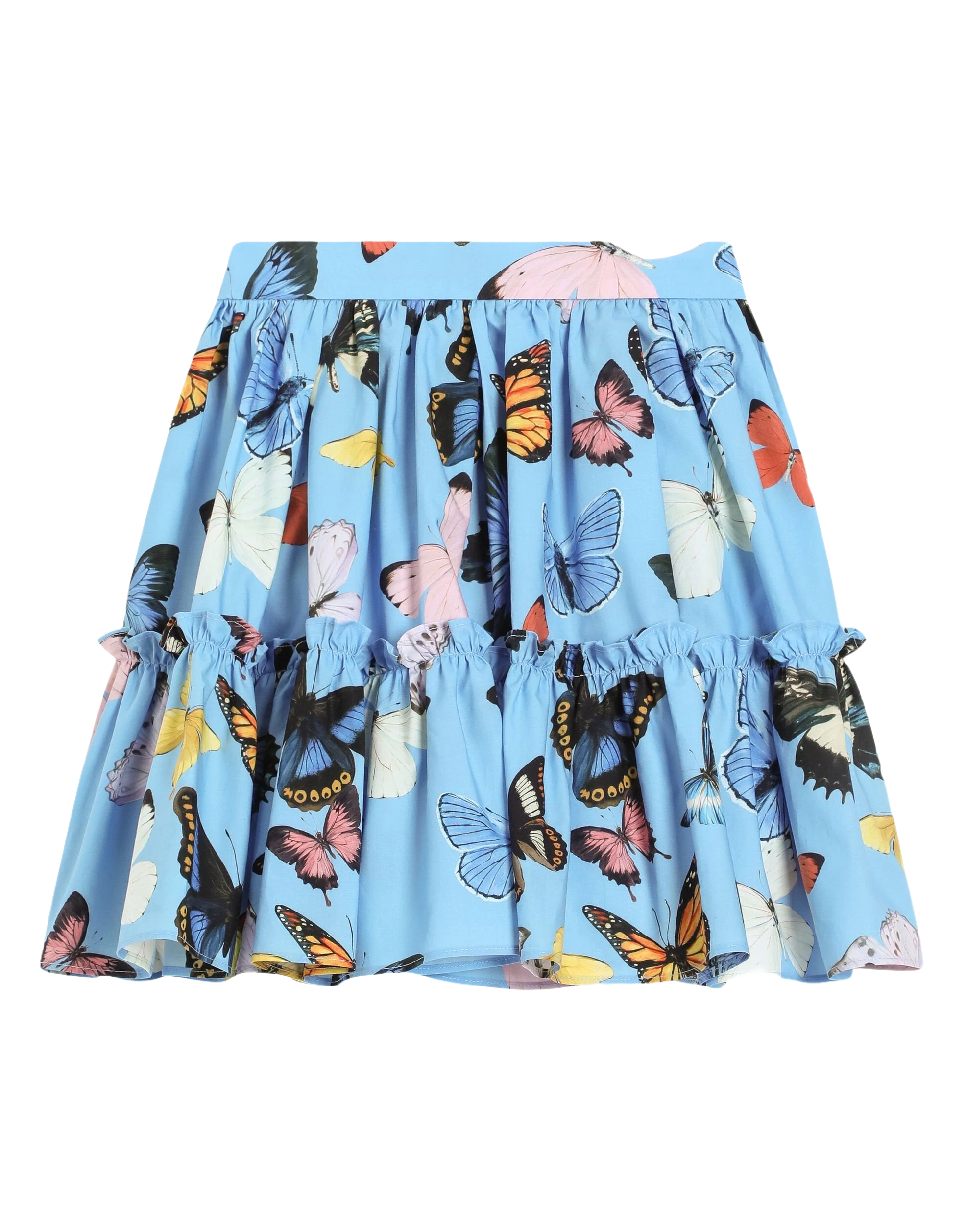 SKIRT IN BLUE BUTTERFLY