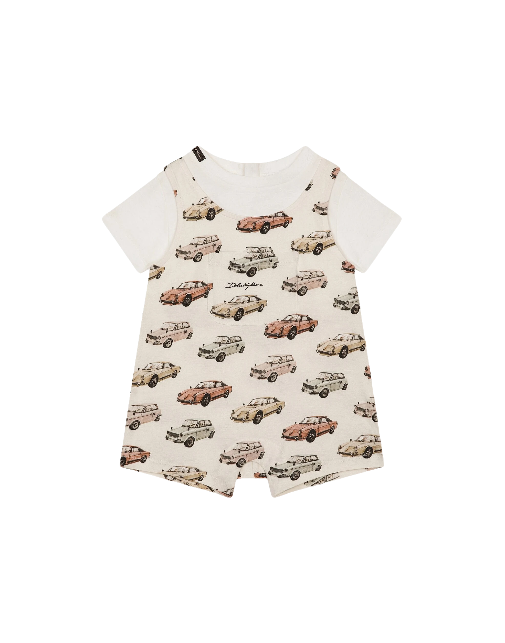 SHORT SLEEVES ROMPER IN BLUE