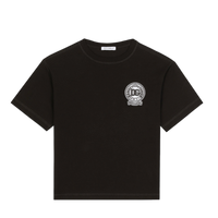 BLACK T-SHIRT WITH DG LOGO FOR BOYS
