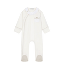 WHITE LONG-SLEEVES TRACK WITH COLLAR