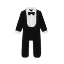 LONG-SLEEVES TRACK WITH TUXEDO BOW TIE