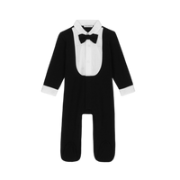 LONG-SLEEVES TRACK WITH TUXEDO BOW TIE