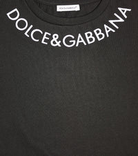 LOGO-PRINT CREWNECK T-SHIRT FOR GIRLS