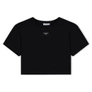 LOGO-TAG T-SHIRT IN BLACK