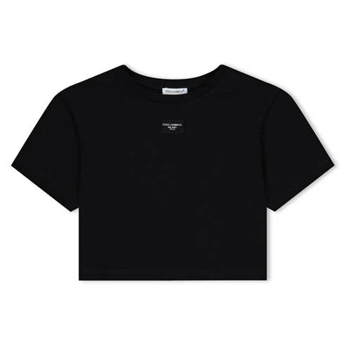 LOGO-TAG T-SHIRT IN BLACK
