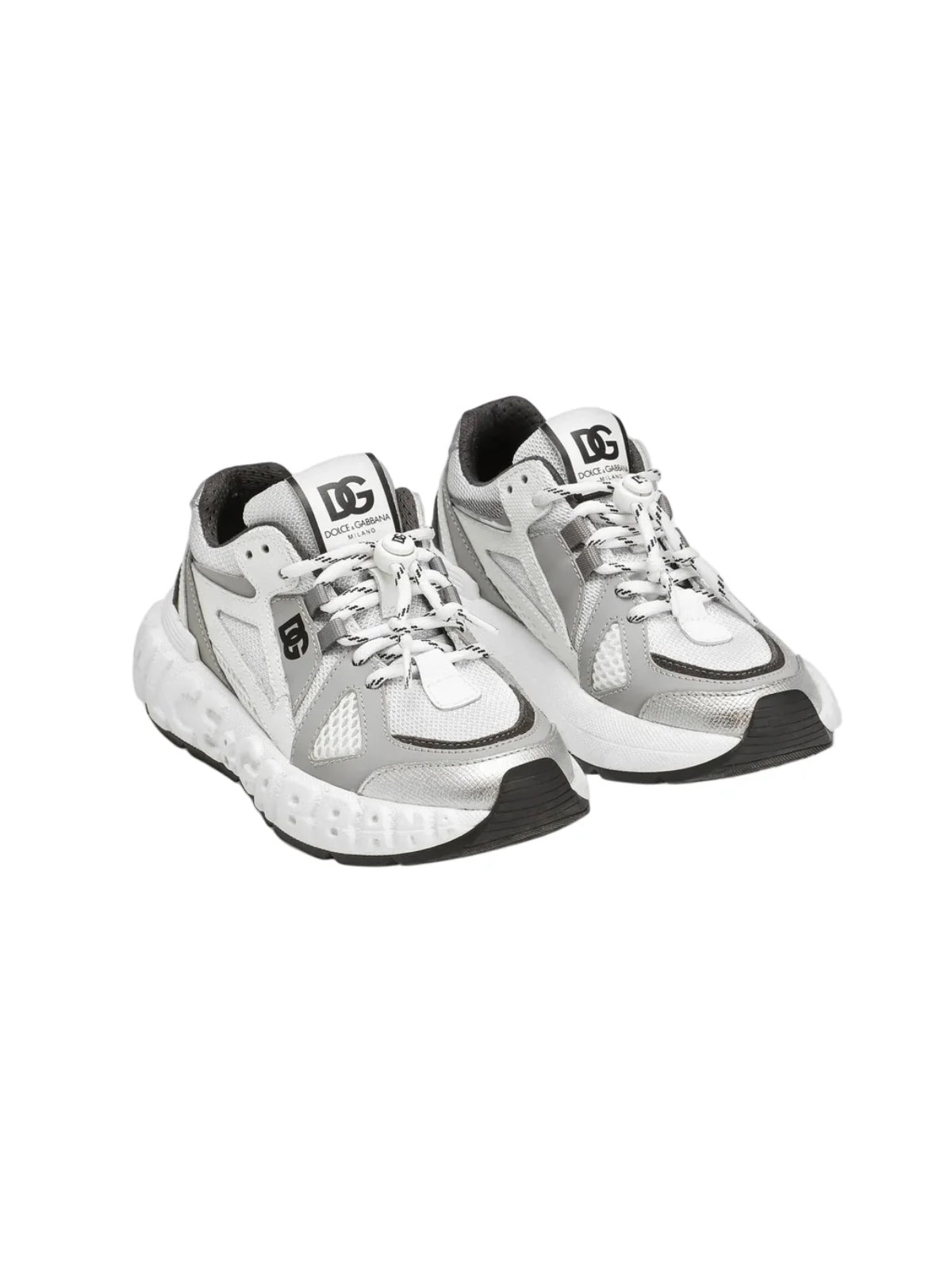 LOW-TOP SNEAKERS IN GREY&WHITE