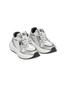 LOW-TOP SNEAKERS IN GREY&WHITE