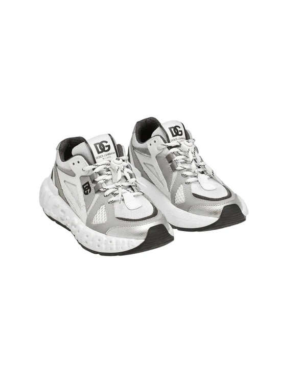 LOW-TOP SNEAKERS IN GREY&WHITE