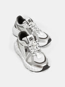 LOW-TOP SNEAKERS IN GREY&WHITE