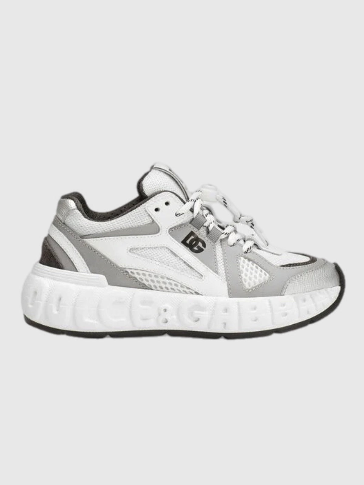 LOW-TOP SNEAKERS IN GREY&WHITE