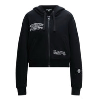 HOODED CARDIGAN IN BLACK