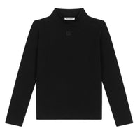 BLACK MOCK TURTLENECK