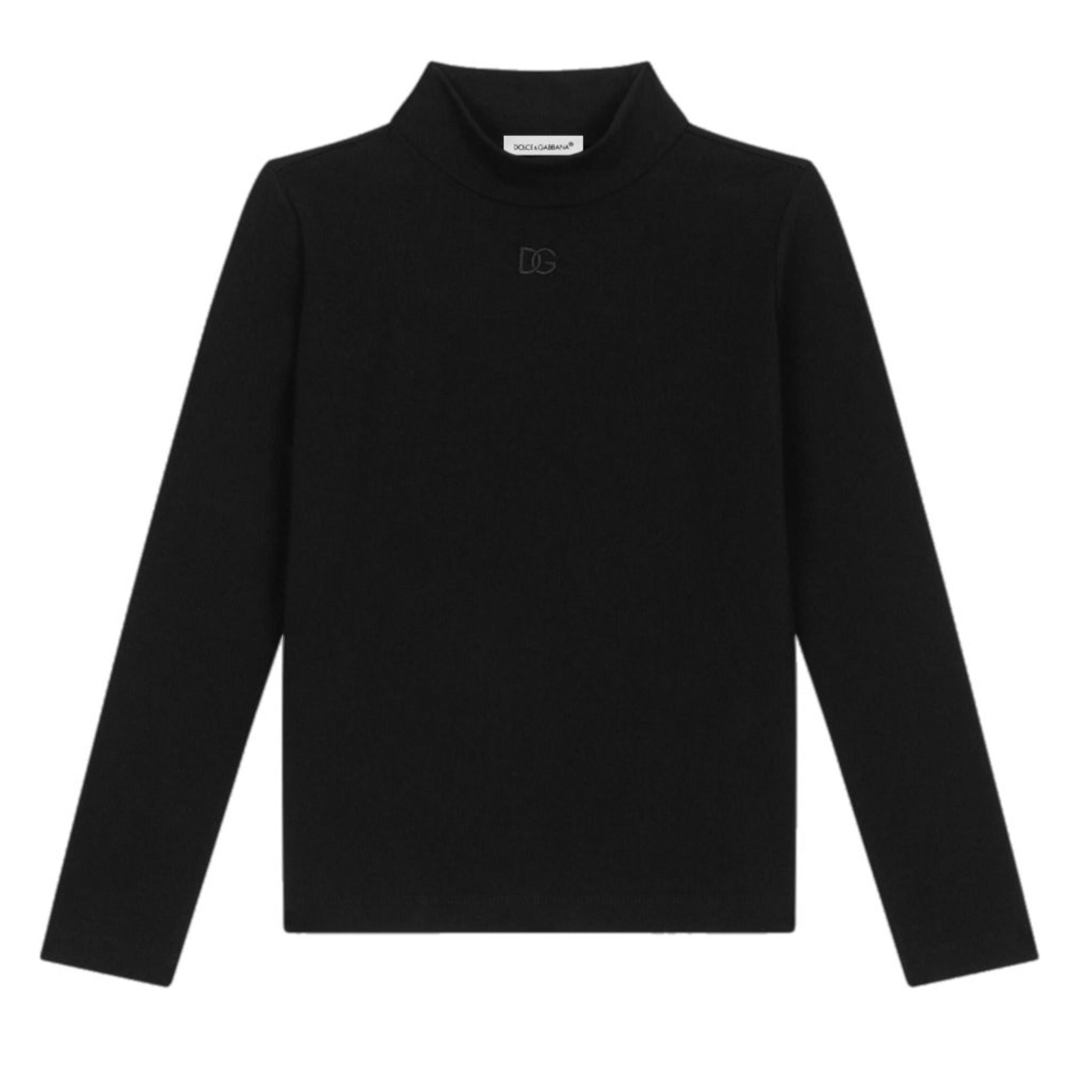 BLACK MOCK TURTLENECK