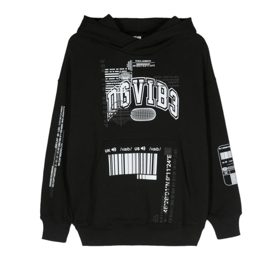 HOODED SWEATSHIRT IN BLACK