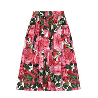 SKIRT PINK ROSES AND WHITE