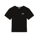 BLACK T-SHIRT WITH LOGO