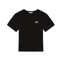 BLACK T-SHIRT WITH LOGO
