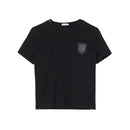 black t-shirt