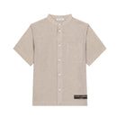 short sleeve shirt in beige