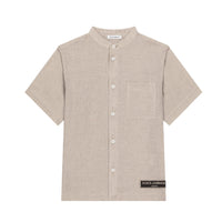 short sleeve shirt in beige