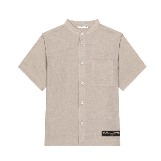 SHORT SLEEVE SHIRT IN BEIGE