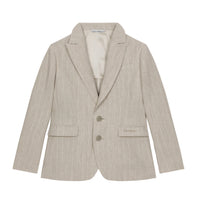 casual jacket beige stripes