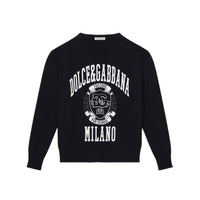 CREWNECK PULLOVER IN NAVY BLUE